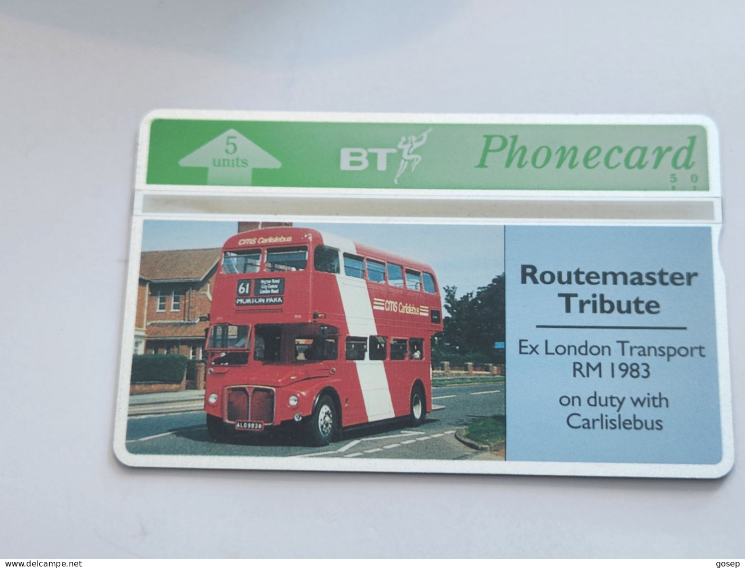 United Kingdom-(BTG-192)-Route Master Tribute-(1)-(198)(5units)(347H01569)(tirage-600)(price Cataloge-8.00£-mint - BT General Issues