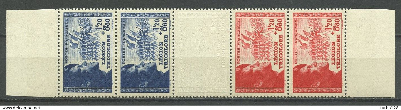 FRANCE 1941 N° 565/566 ** Neufs MNH Superbes C 56 € Pour La Légion Tricolore Soldat Bande Complète - Neufs