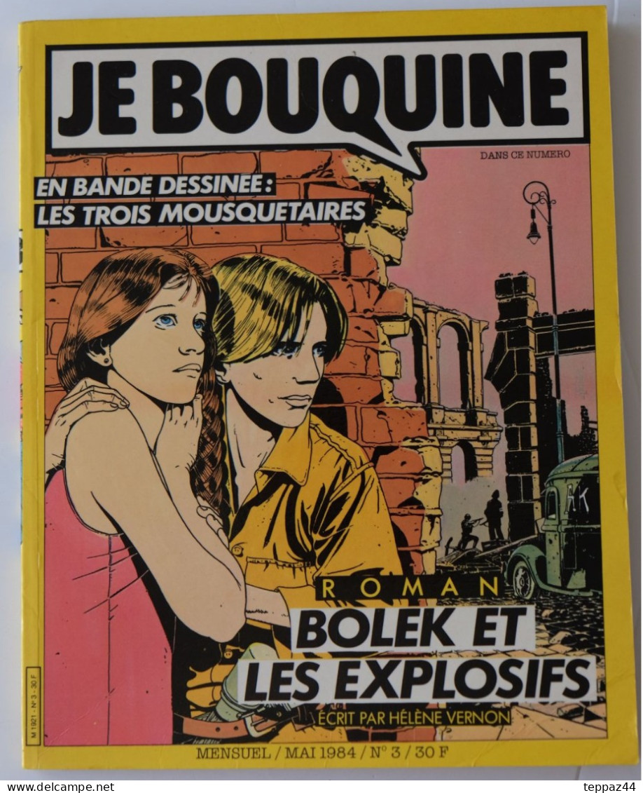 LIVRE JE BOUQUINE N°3 ROMAN BOLEK ET LES EXPLOSIFS GUERRE 39/40 BD LES TROIS MOUSQUETAIRES 1984 SEMPE JEUX HUMOUR - Andere & Zonder Classificatie