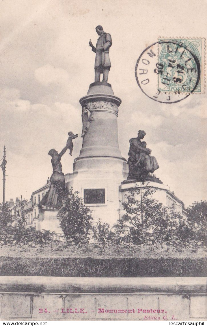 Lille Monument Pasteur 1905 - Lille