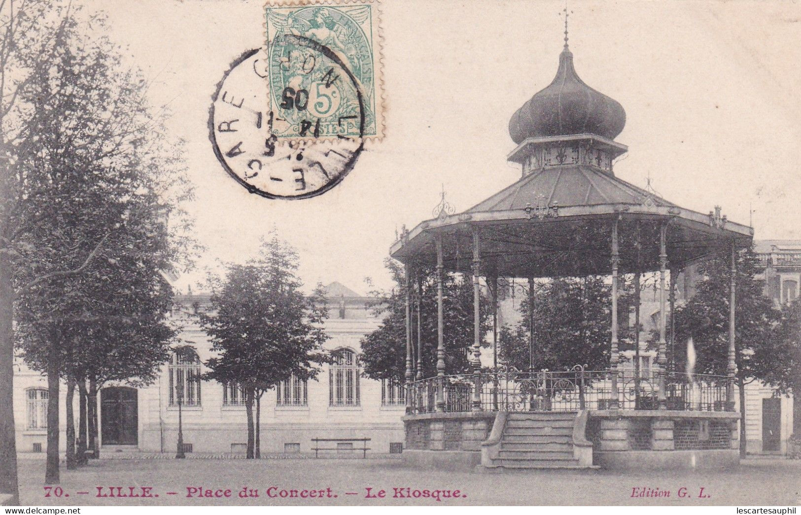 Lille Place Du Concert Le Kiosque 1905 - Lille