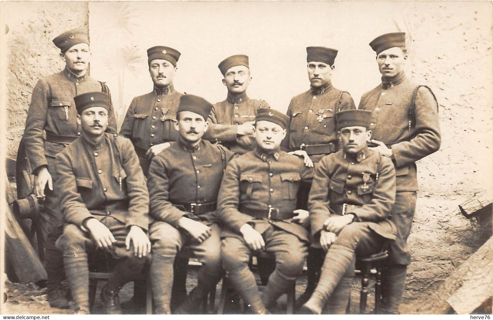 Militaria - Carte Photo - Soldats Du 6ème Régiment - Régiments