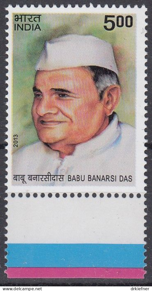 INDIEN  2810, Postfrisch **, Babu Banarsi Das, 2013 - Unused Stamps