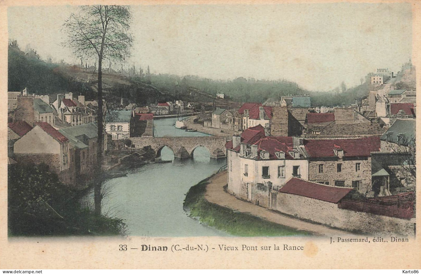 Dinan * Un Coin De La Ville Et Vieux Pont Sur La Rance - Dinan