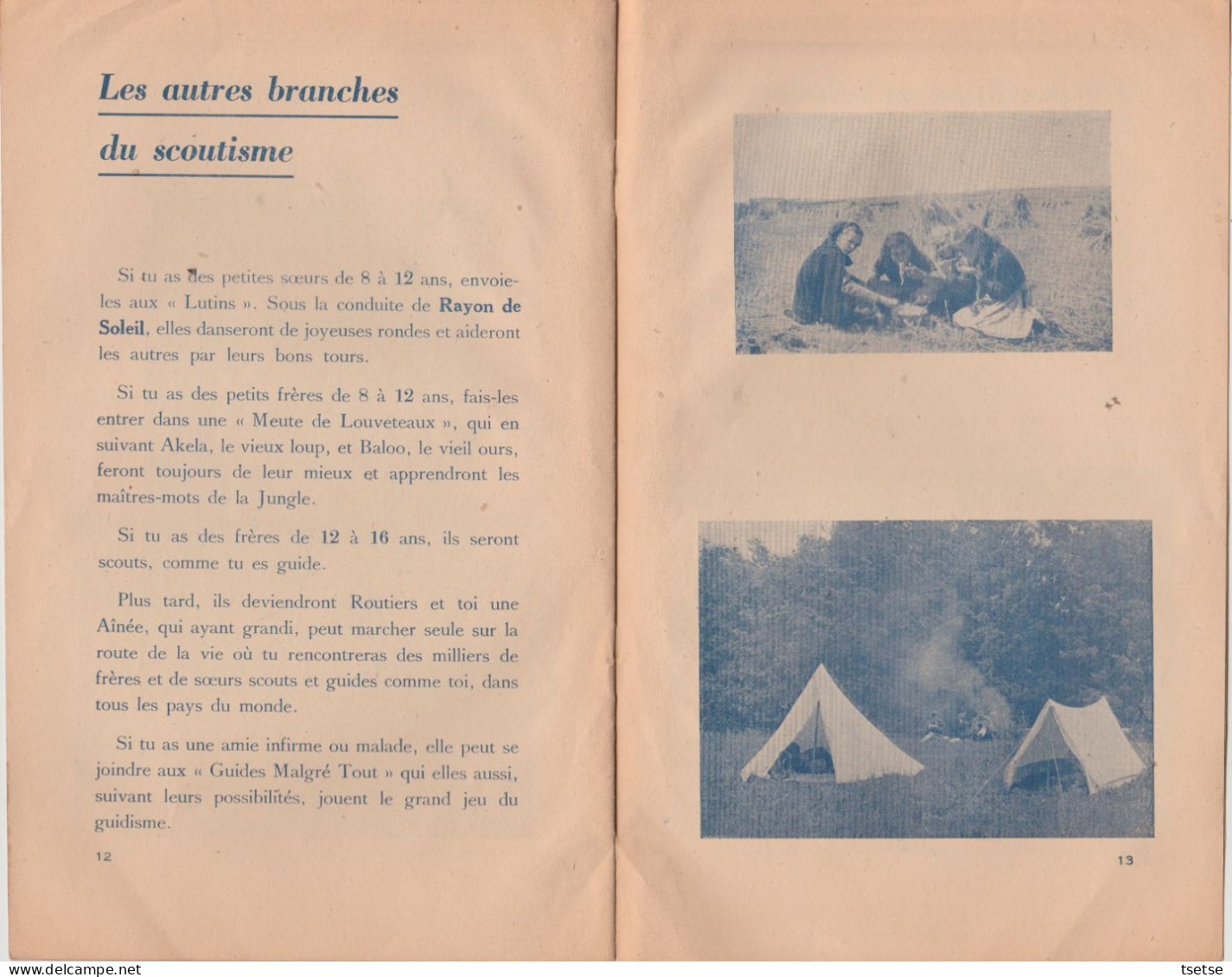 Scoutisme ... Etre Guide / Revue + 11 Photos / Fin Des Années 40 , Début Des Années 50 - Movimiento Scout