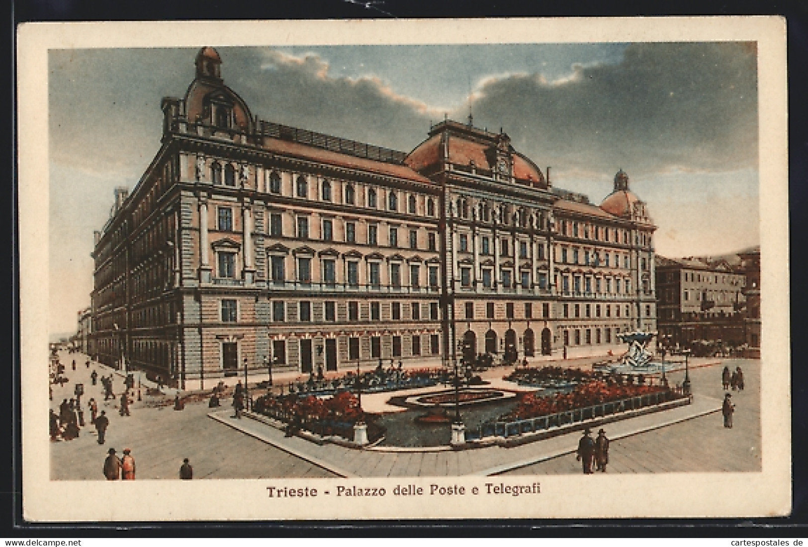 Cartolina Trieste, Palazzo Delle Poste E Telegrafi  - Trieste