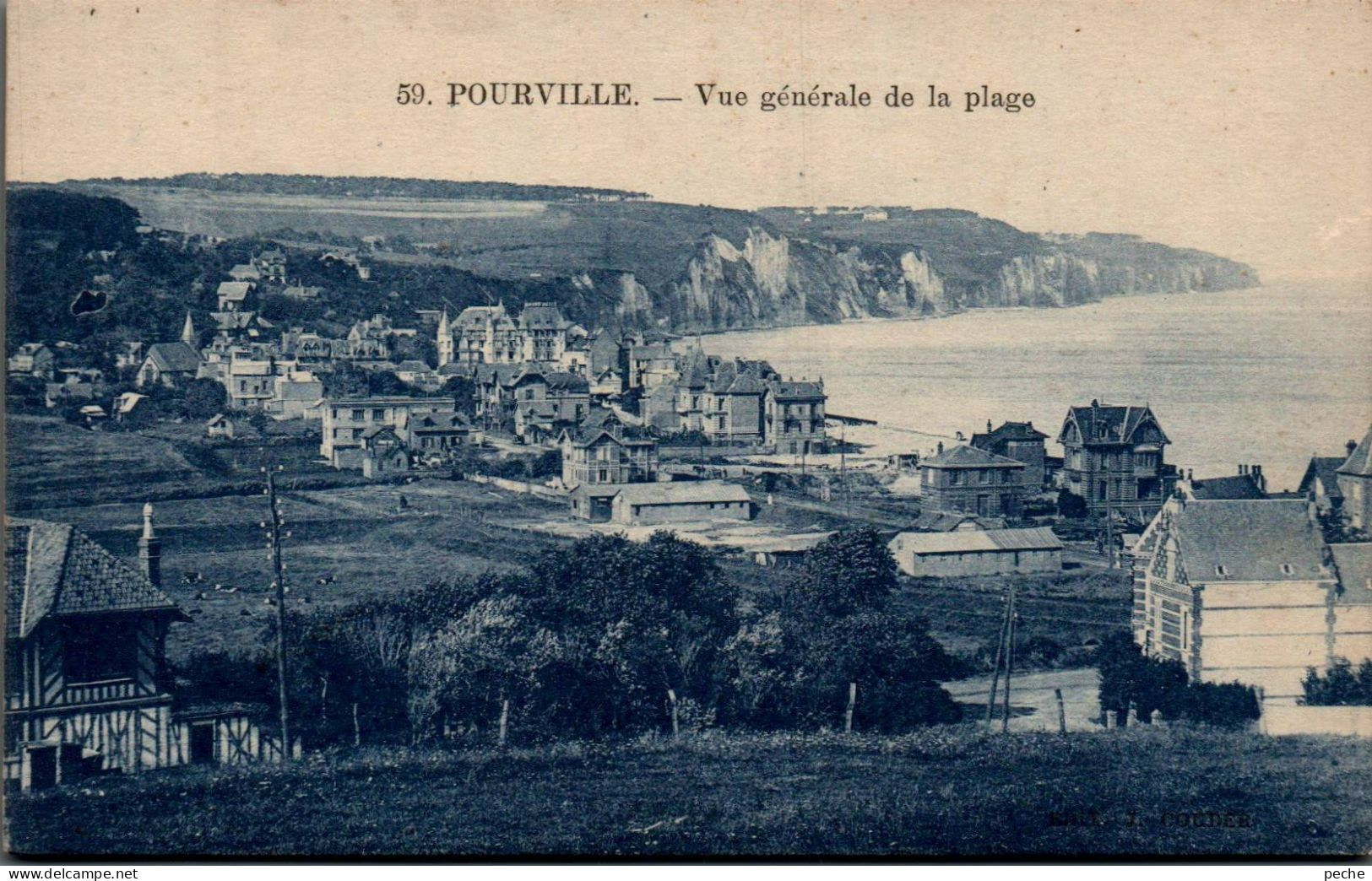 N°1275 W -cpa Pourville -vue Générale De La Plage- - Autres & Non Classés