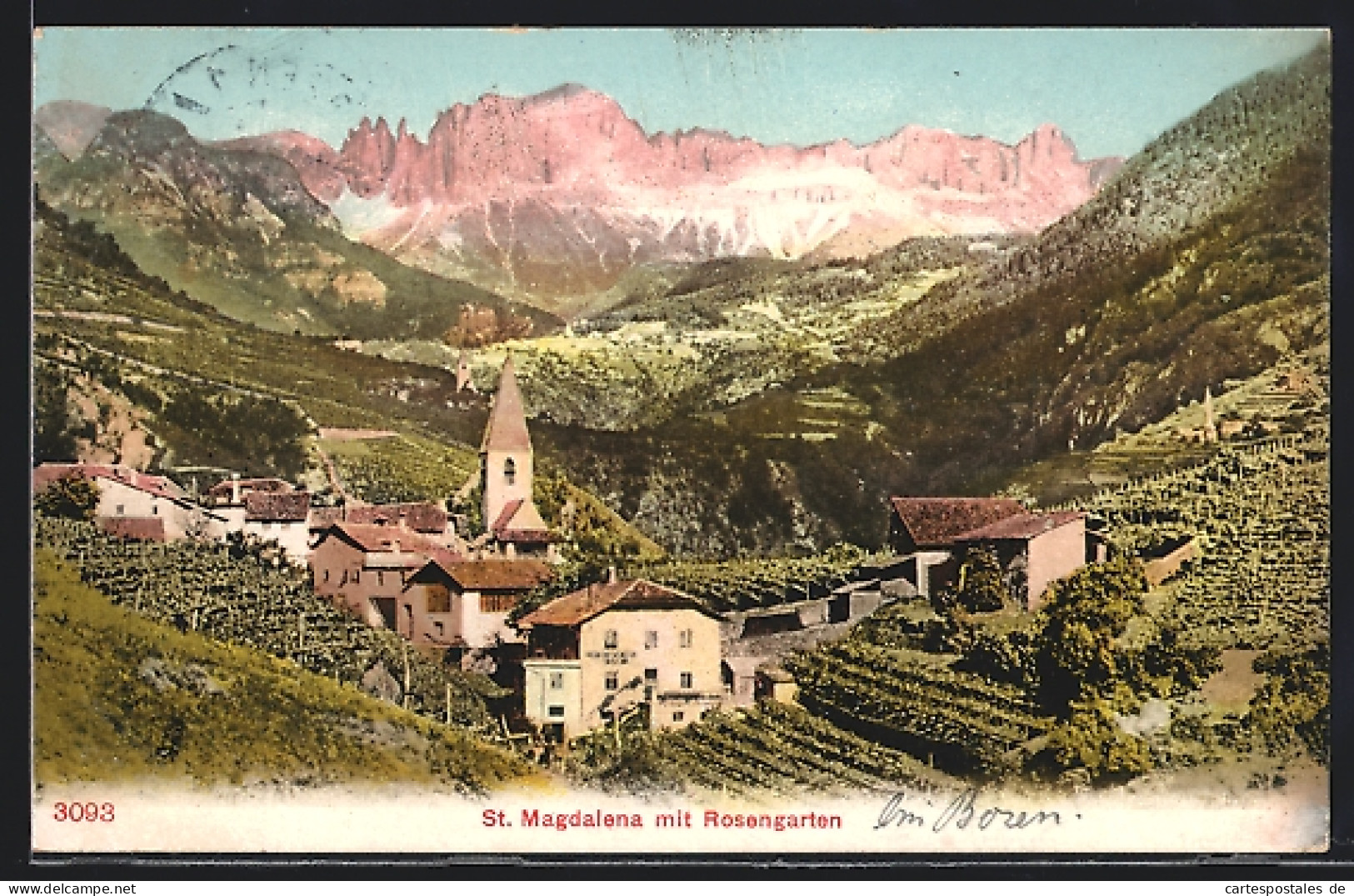 Cartolina St. Magdalena, Ortschaft Vor Dem Rosengarten  - Autres & Non Classés