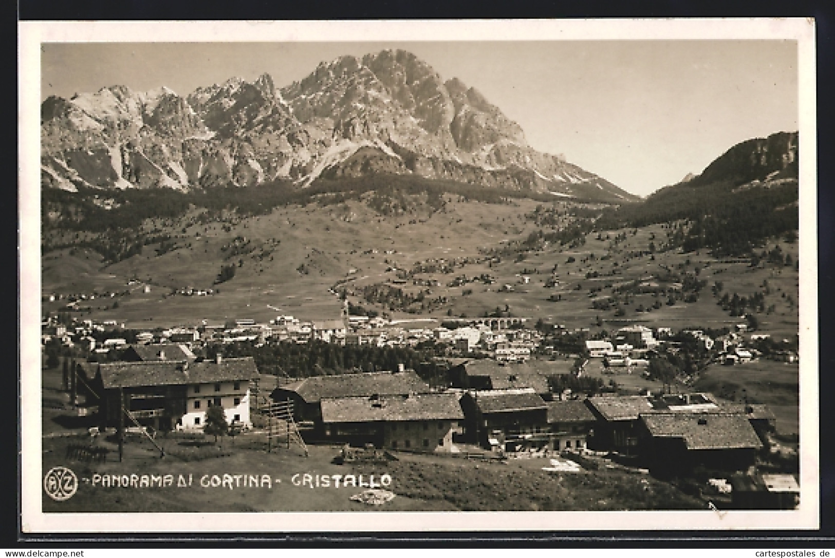 Cartolina Cortina, Panorama Di Cortina - Cristallo  - Sonstige & Ohne Zuordnung