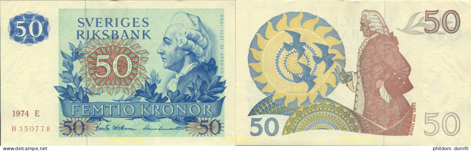 8671 SUECIA 1974 SWEDEN 50 KRONOR 1974 - Suecia