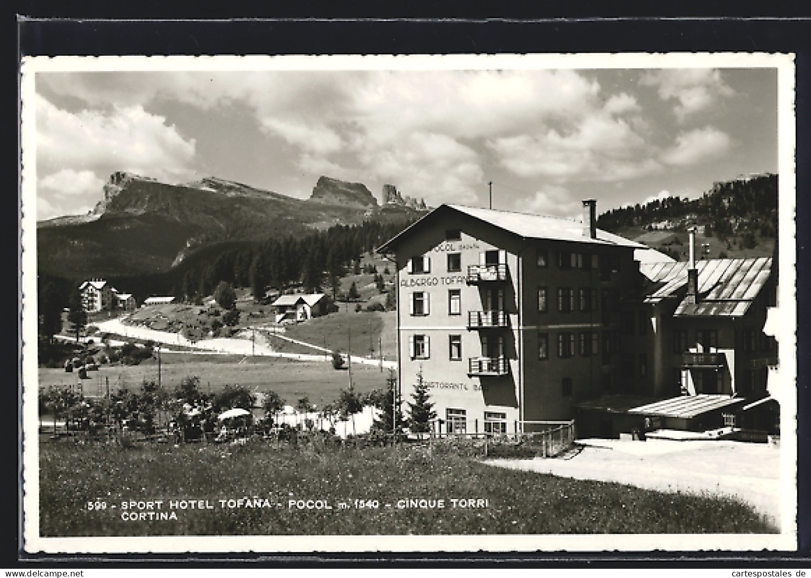 Cartolina Cortina, Hotel Tofana E Pocol  - Autres & Non Classés