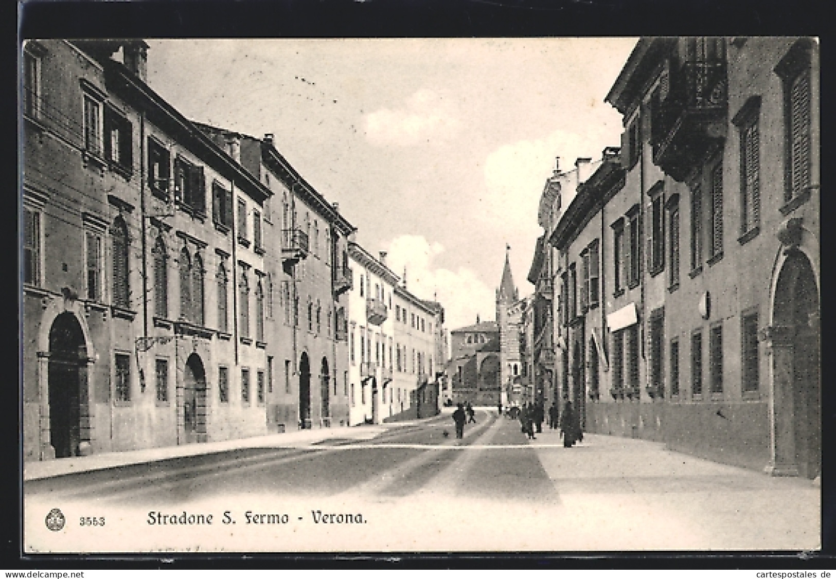 Cartolina Verona, Stradone S. Fermo  - Verona