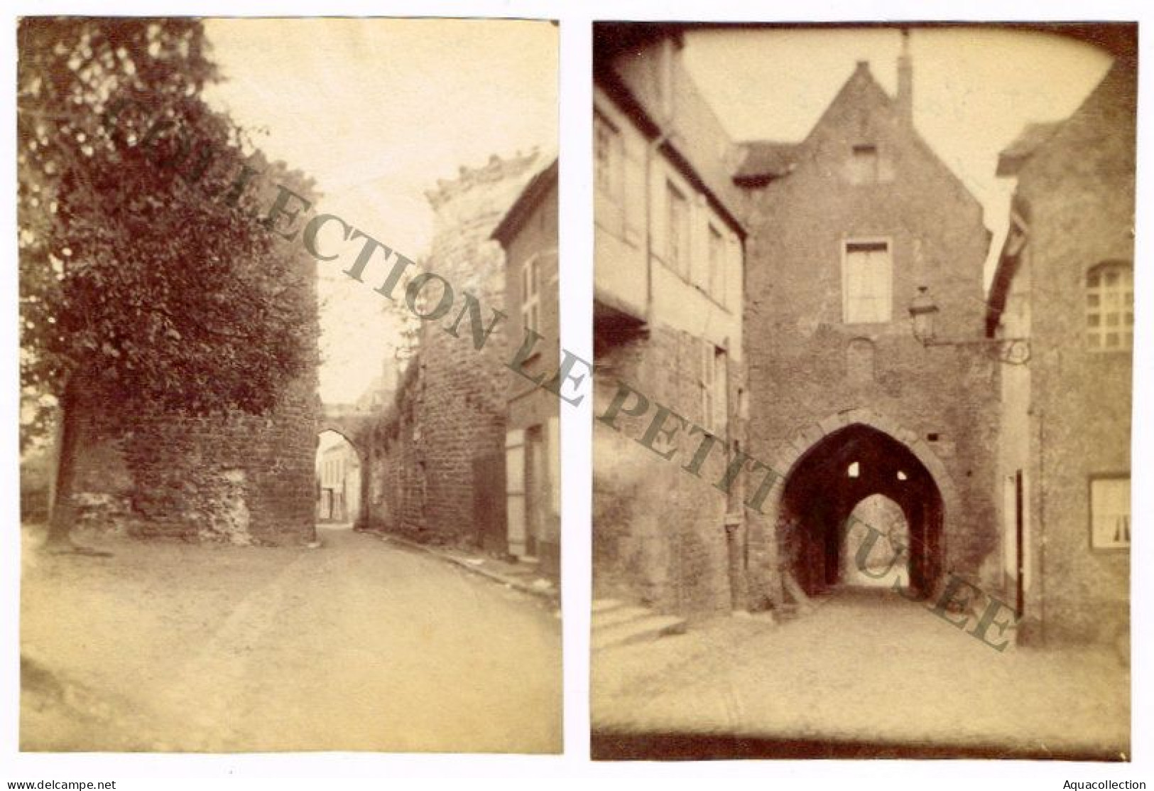 SAINT VALERY SUR SOMME. Lot 4 Photographies. 1890-1900. 8x11cm. - Saint Valery Sur Somme