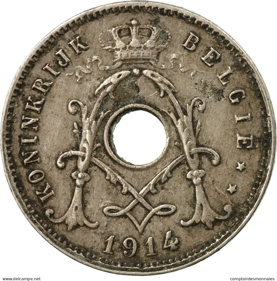 Monnaie, Belgique, 5 Centimes, 1914, TTB, Copper-nickel, KM:67 - 5 Cents