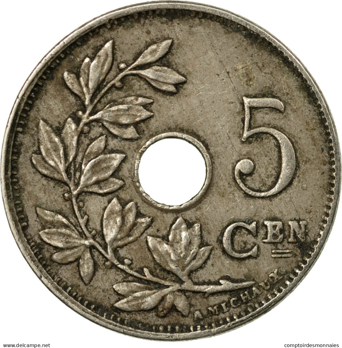 Monnaie, Belgique, 5 Centimes, 1914, TTB, Copper-nickel, KM:67 - 5 Centimes