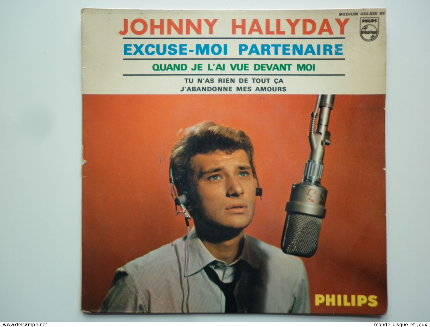 Johnny Hallyday 45Tours EP Vinyle Excuse-Moi Partenaire - 45 Rpm - Maxi-Single