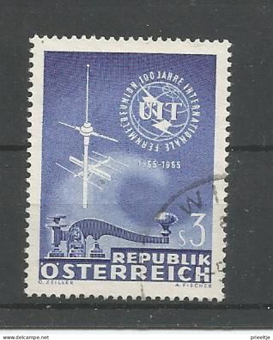 Austria - Oostenrijk 1965  U.I.T. Centenary Y.T. 1018 (0) - Gebruikt