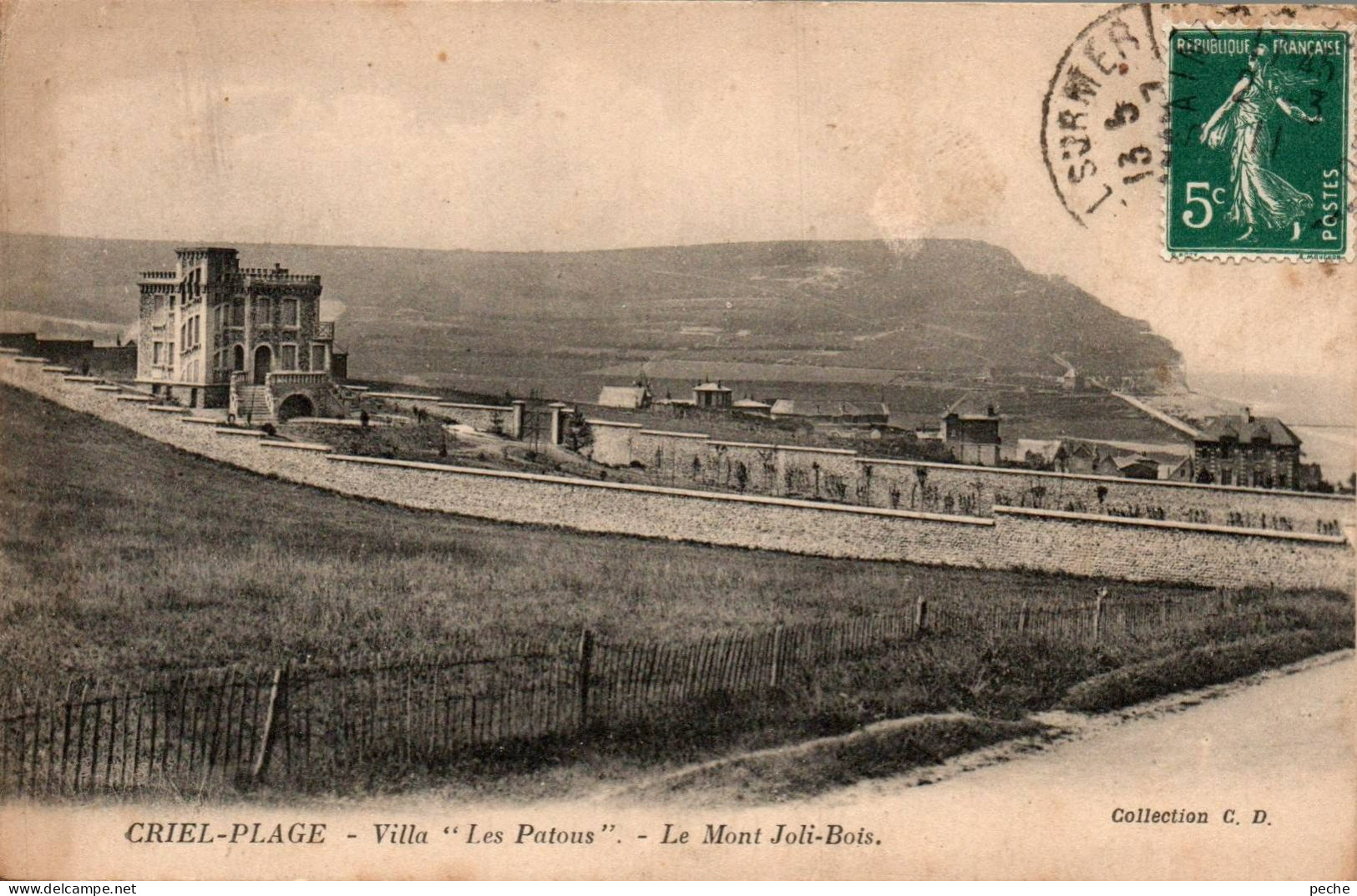 N°1280 W -cpa Criel -villa "Les Patoux" - Criel Sur Mer