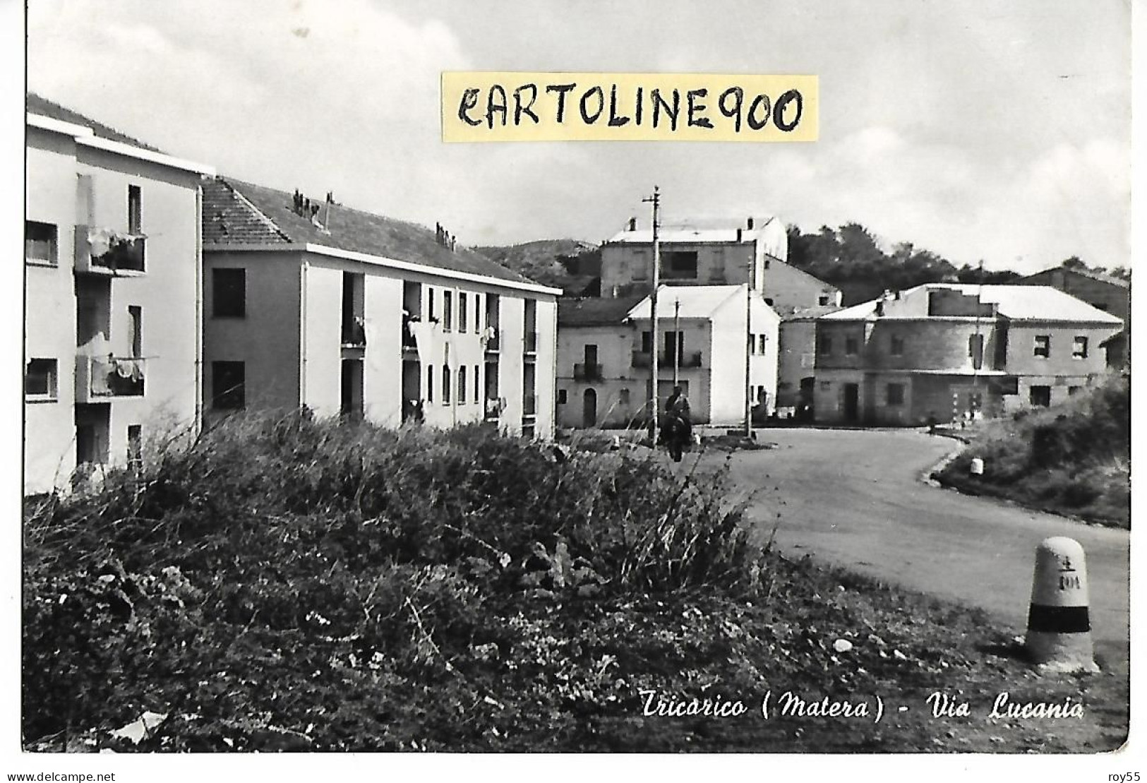 Basilicata-matera-tricarico Via Lucania Veduta Via Case Anni 50 - Otros & Sin Clasificación