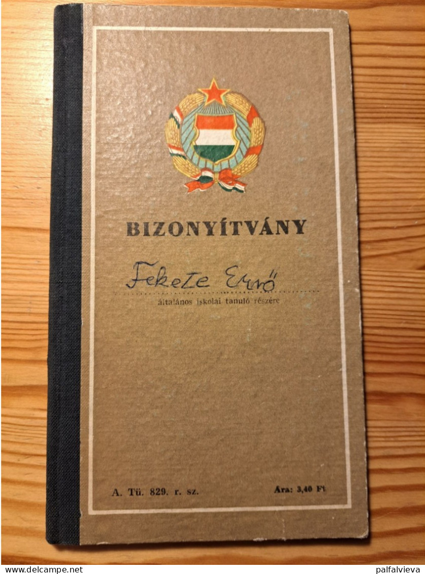 School Report, Elementary School 1965 - Hungary - Diplomi E Pagelle