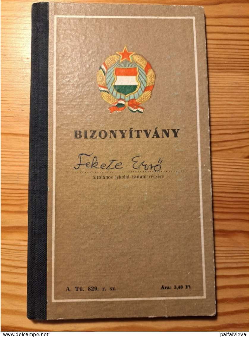 School Report, Elementary School 1965 - Hungary - Diplome Und Schulzeugnisse