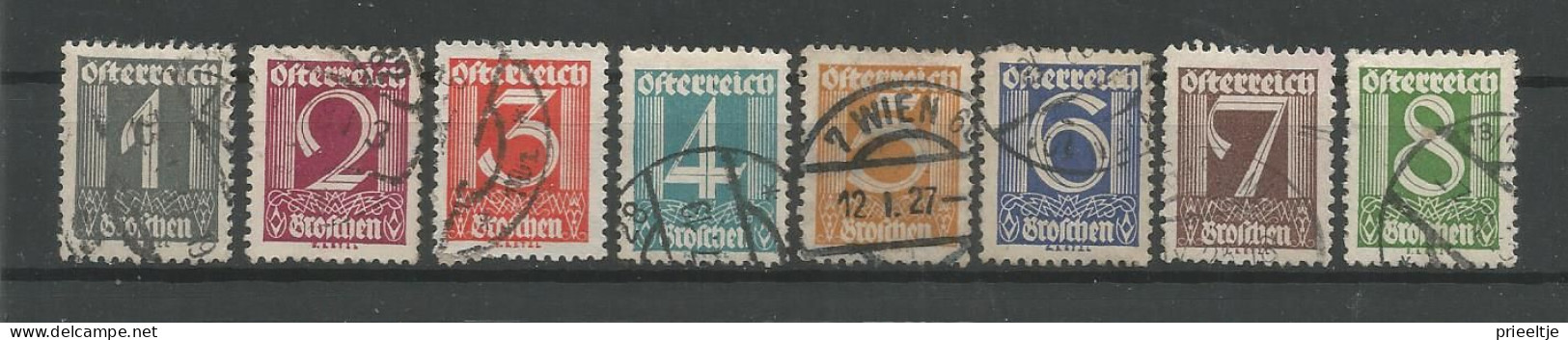 Austria - Oostenrijk 1925-27 Definitives   Y.T. 331/337 (0) - Gebruikt