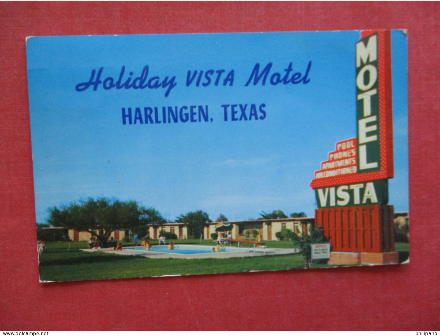 Holiday Vista Motel.    Harlingen - Texas >   Ref 6396 - Altri & Non Classificati