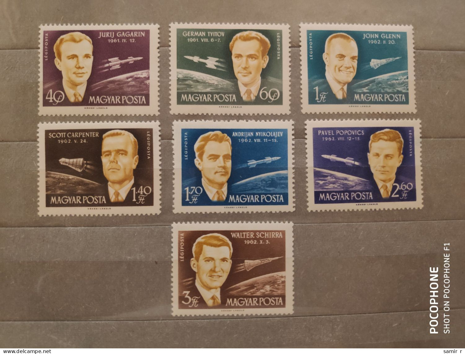 1962	Hungary	Space (F92) - Unused Stamps