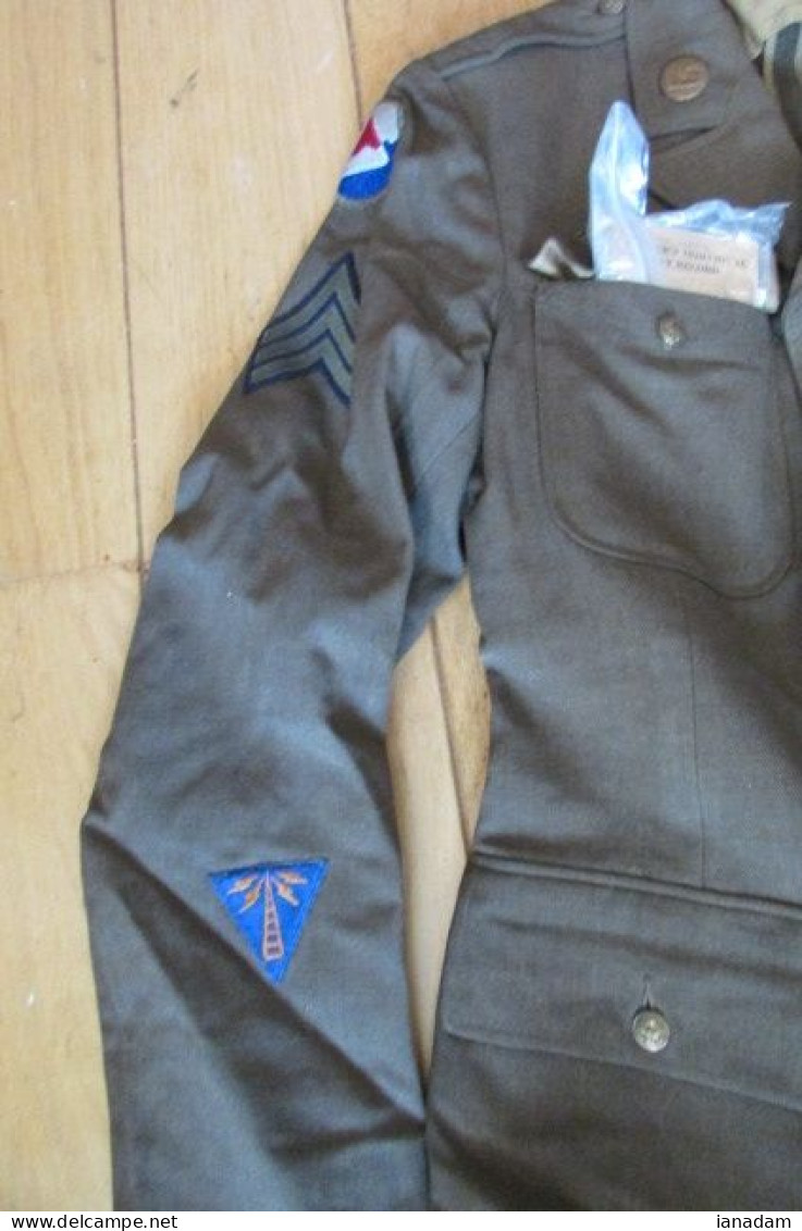 WW2 US Air Force USAAF Air Technical Service Command Tunic W/ ID - 1939-45