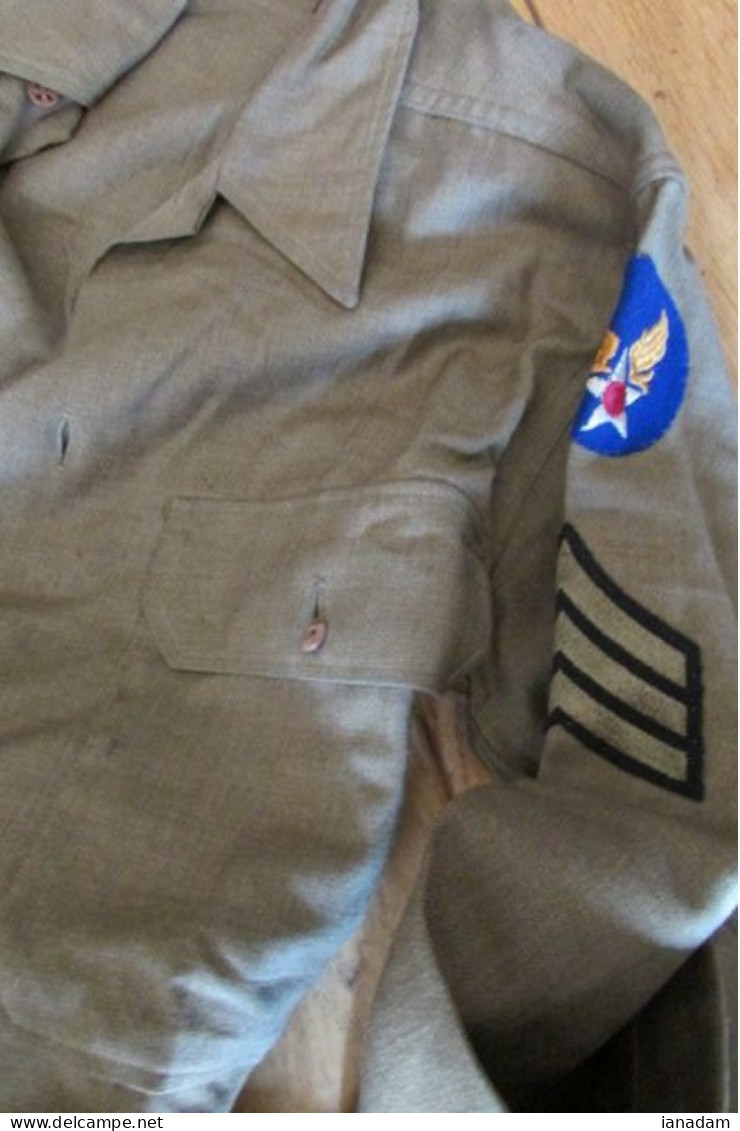 WW2 US Air Force USAAF Air Technical Service Command Tunic W/ ID
