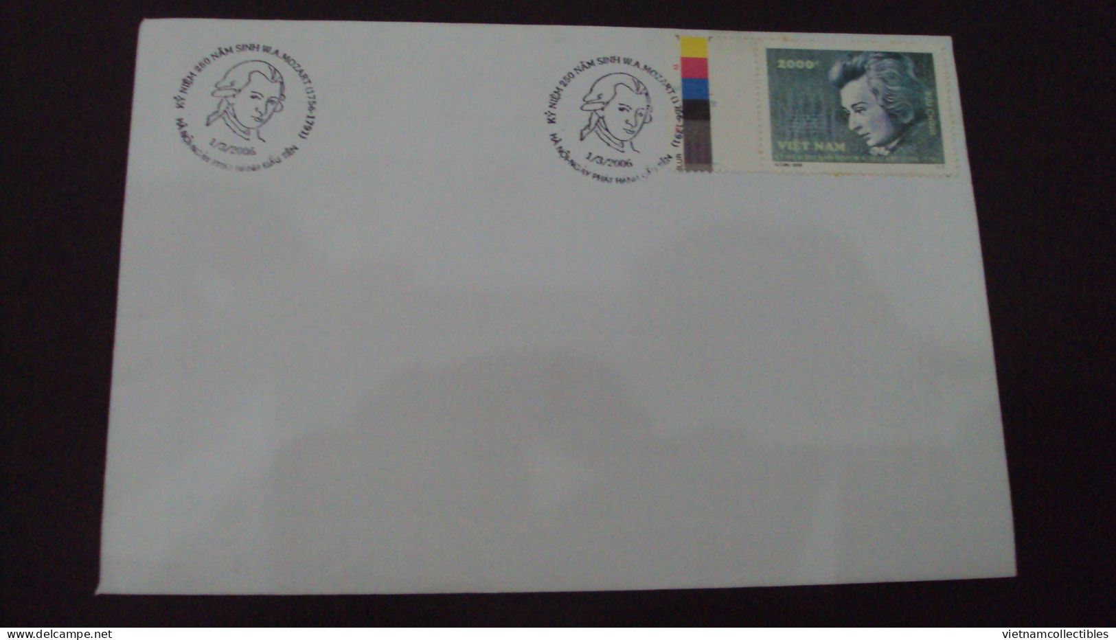 FDC Vietnam Viet Nam 2006 : 250th Birth Anniversary Of Mozart / Music (Ms946) - Vietnam