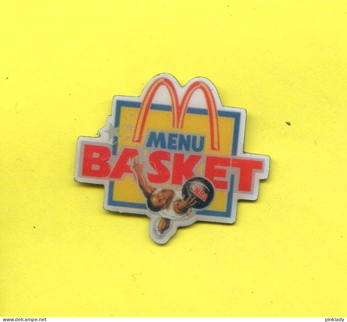 Rare Pins Mc Donald's Menu Basketball Ab616 - McDonald's