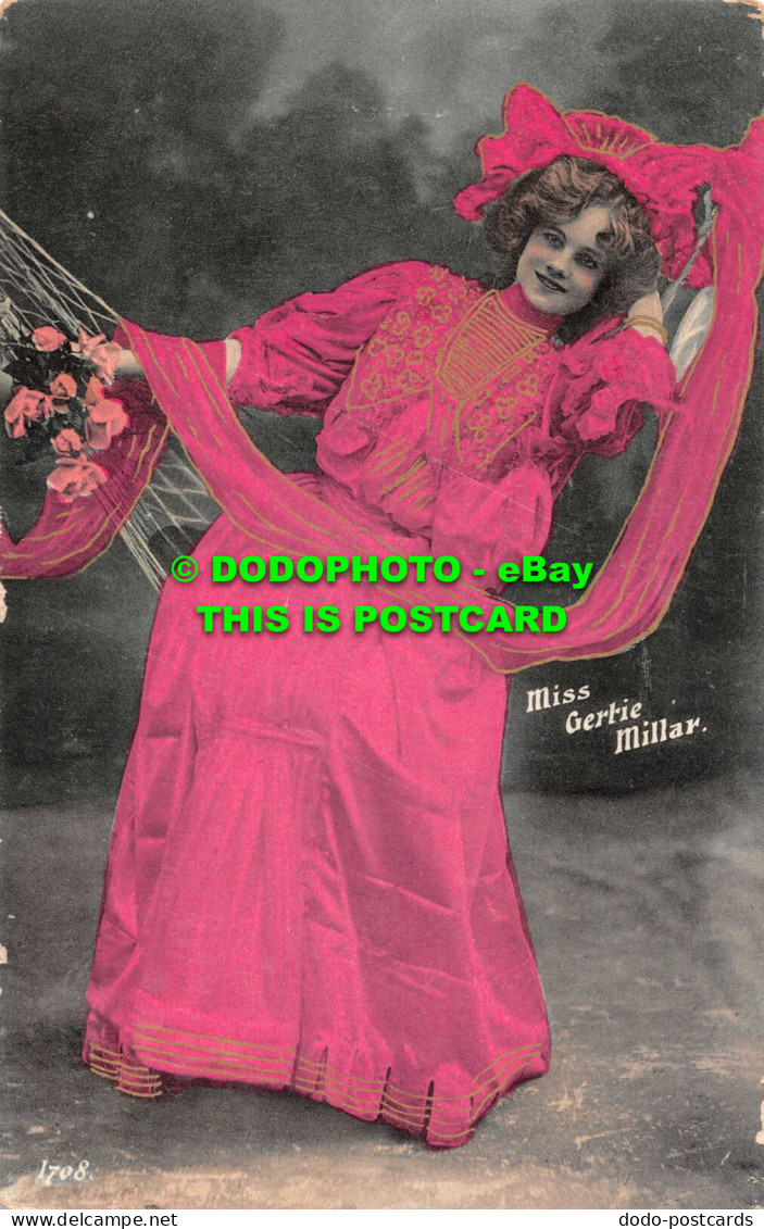 R548023 1708. Miss Gertie Millar. Rapid Photo Printing. 1906 - Monde