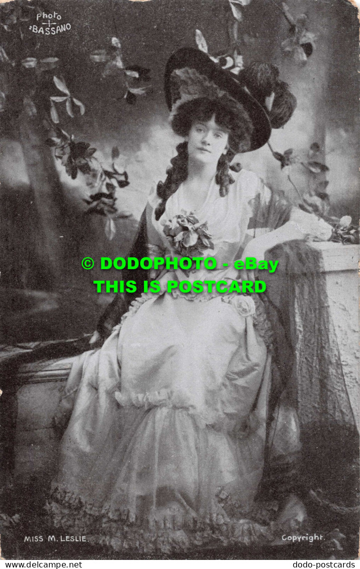 R548024 Bassano. Miss M. Leslie. Hat. Star Series. G. D. And D. L. 1910 - Monde