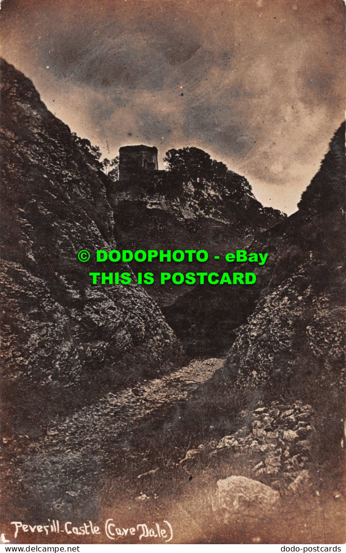 R548028 Peverill Castle. Cave Dale. 1908 - Monde