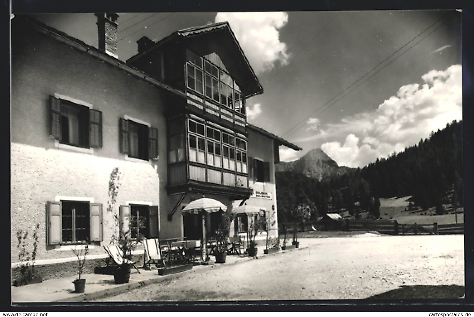 Cartolina Braies, Ferrera, Pensione Dolomiti  - Autres & Non Classés