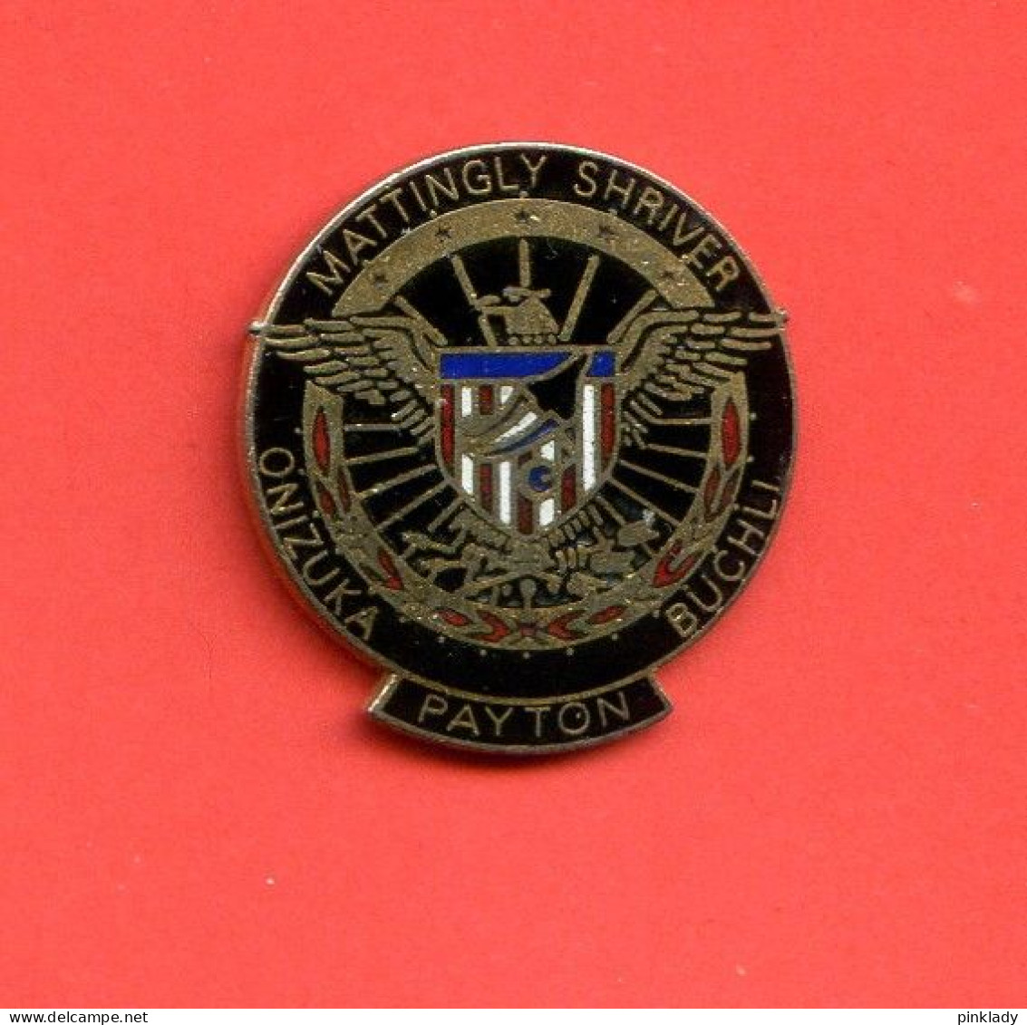 Superbe Pins Espace Mattingly Shriver Onizuka Buchli Payton Navette Spatiale Usa Ab627 - Ruimtevaart