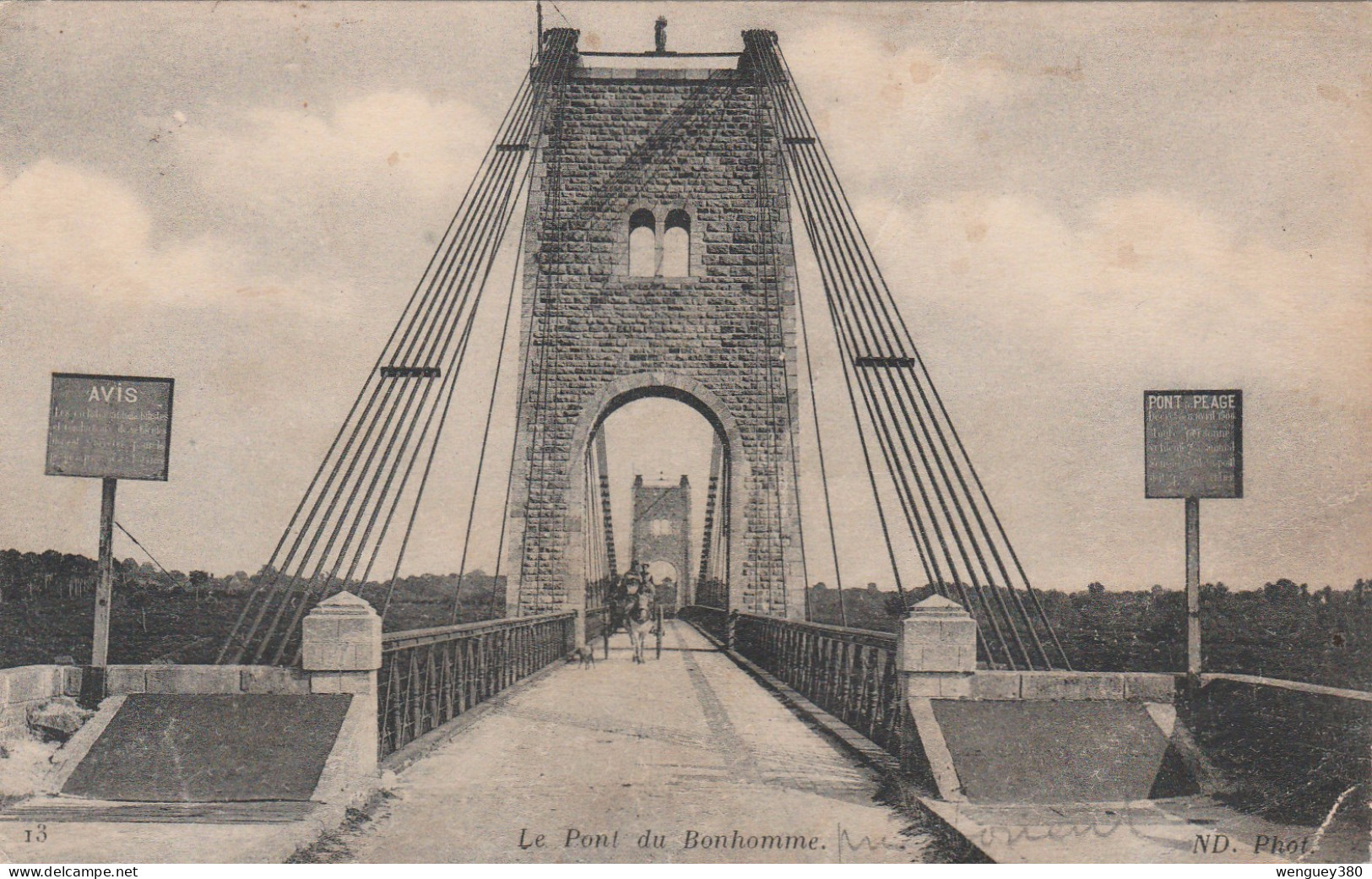 56 LANESTER.  LORIENT.    Le  Pont Du Bonhomme..Pont à Péage   TB  PLAN ND Phot.  Env. 1910        RARE - Lorient