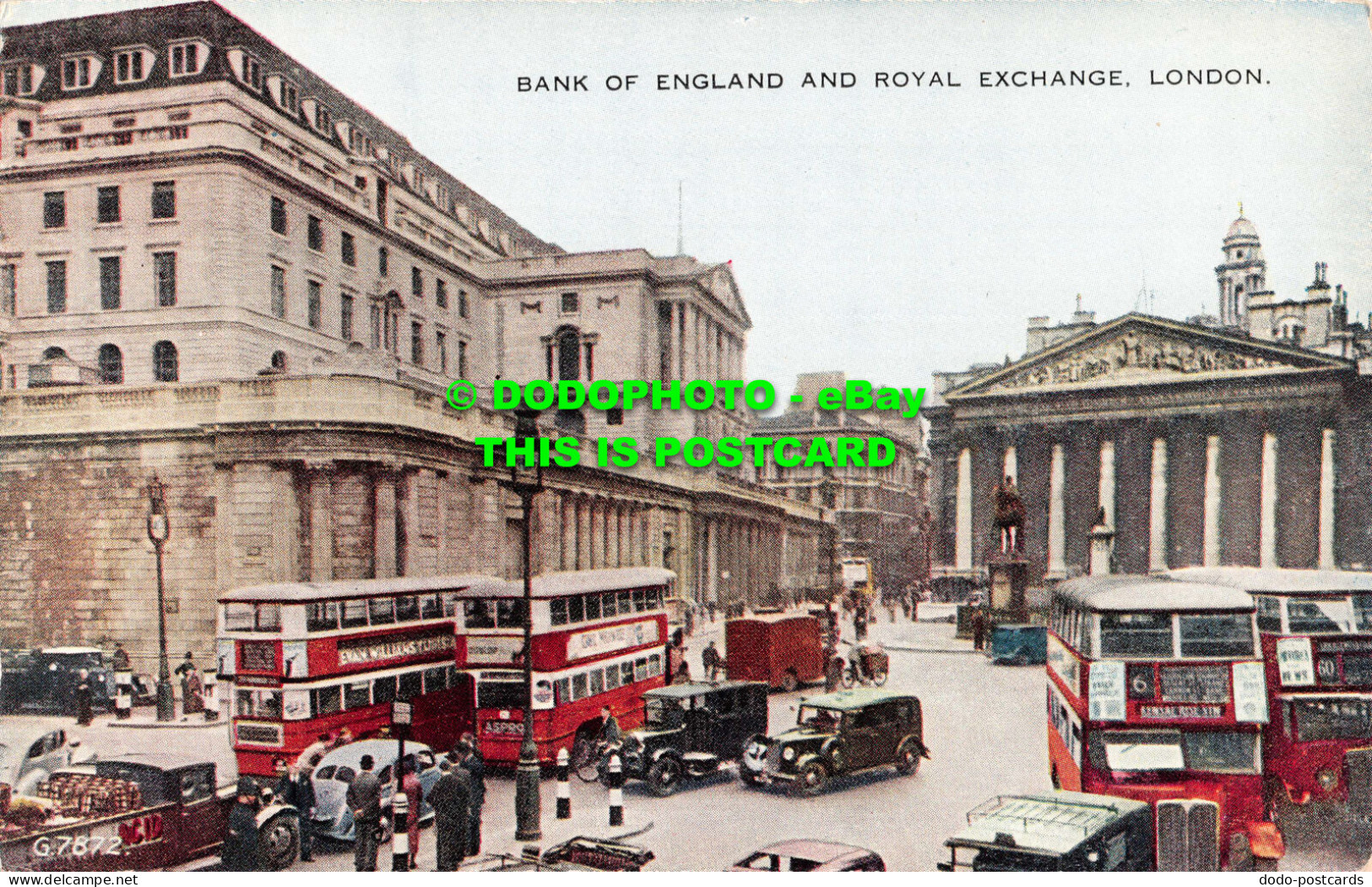 R548496 Bank Of England And Royal Exchange. London. G7872. Valesque. Valentines - Other & Unclassified