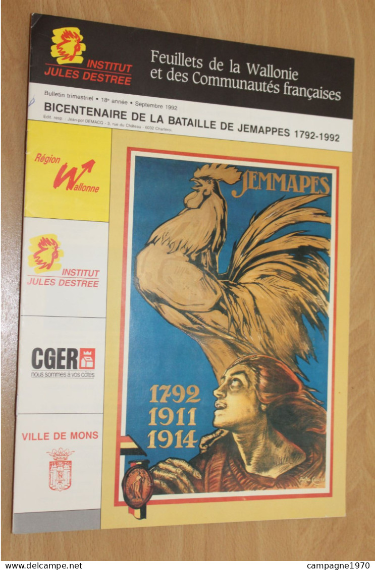 ANCIEN LIVRET PROGRAMME - 1992 - BICENTENAIRE DE LA BATAILLE DE JEMAPPES ( JEMMAPES ) - Belgique