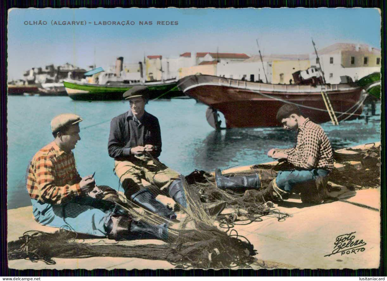 ALGARVE- OLHÃO - COSTUMES - Laboração Nas Redes. ( Ed. Exc. Tip.Serafim / Foto Beleza) Carte Postale - Faro