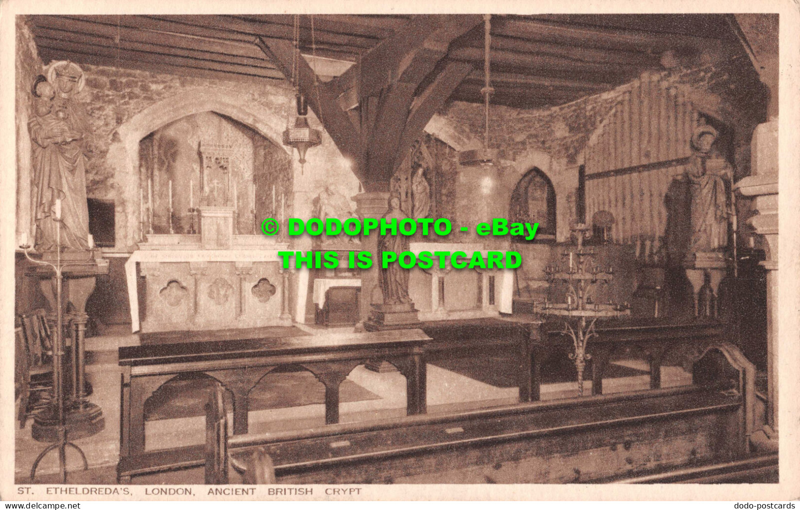 R548537 London. St. Etheldreda. Ancient British Crypt. Elite Photographic - Other & Unclassified