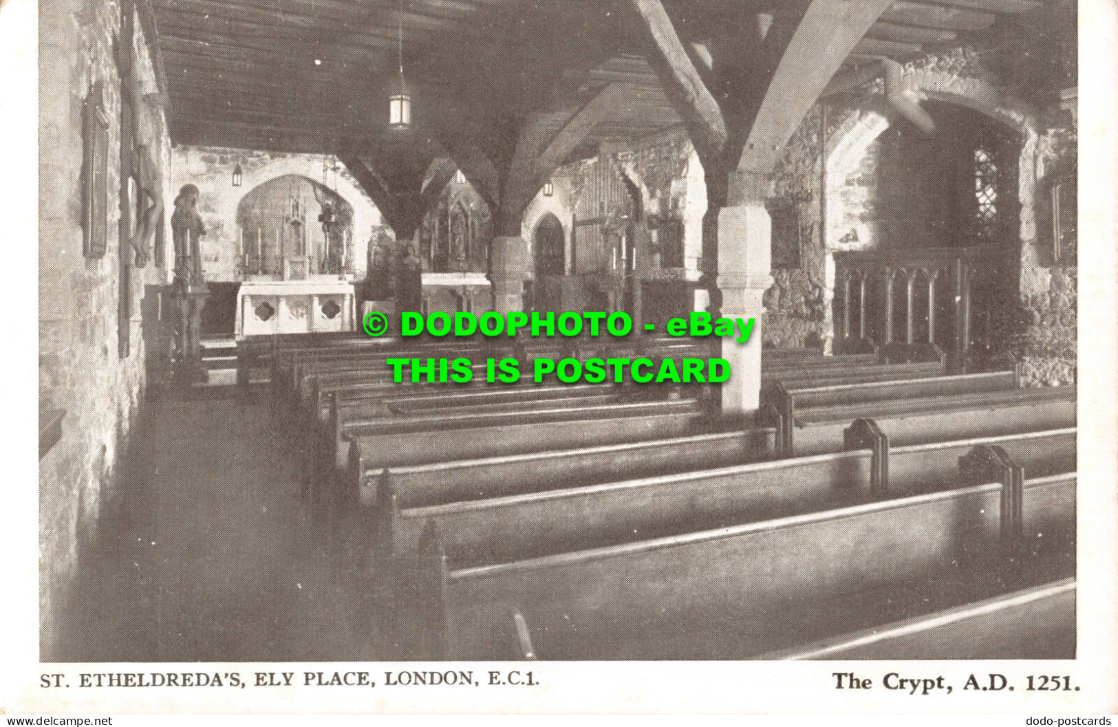 R548540 London. Ely Place. St. Etheldreda. The Crypt. A. D. 1251 - Andere & Zonder Classificatie