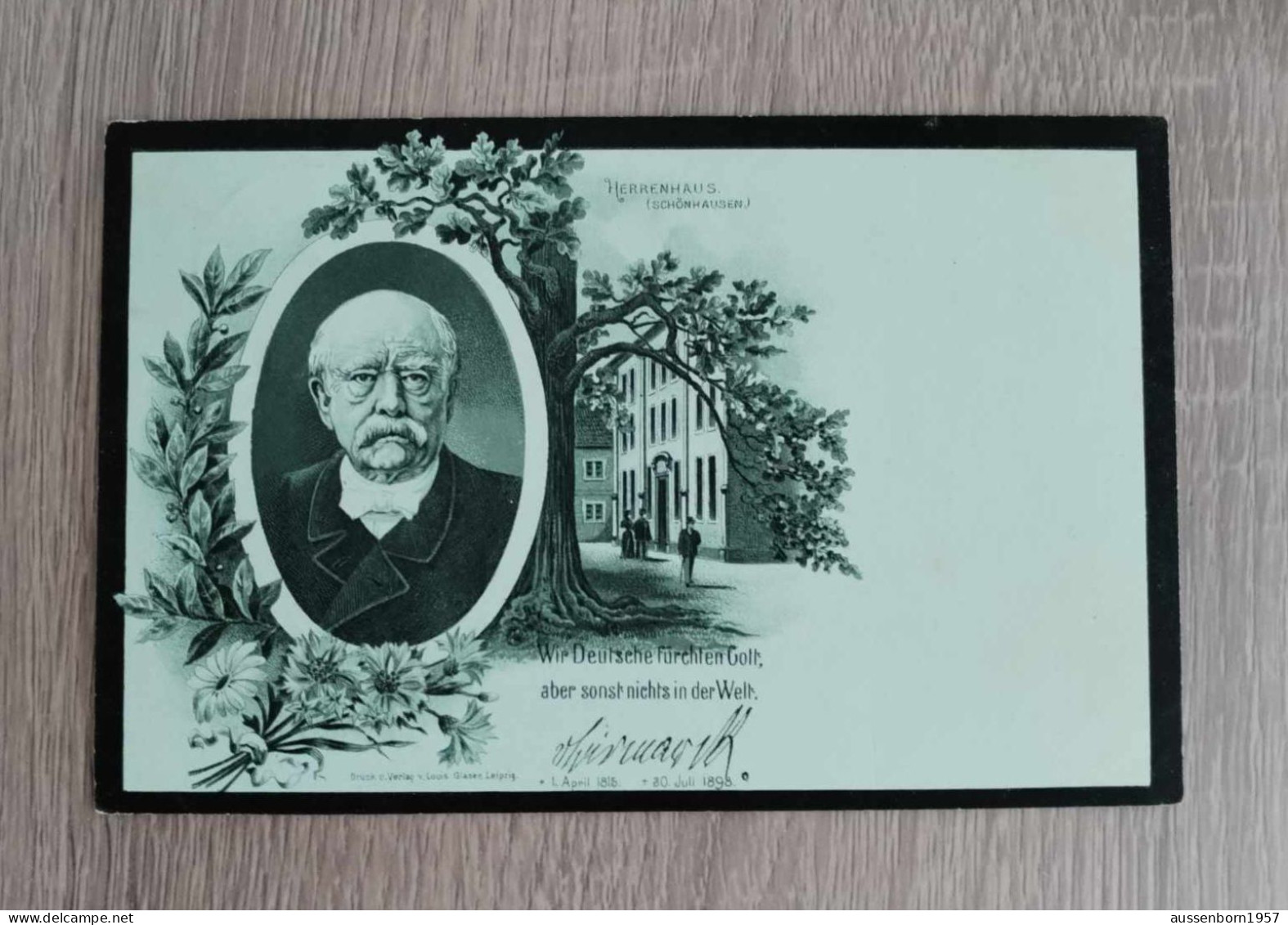 Fürst Otto Von Bismarck : Herrenhaus : 11/08/1898 - Figuren