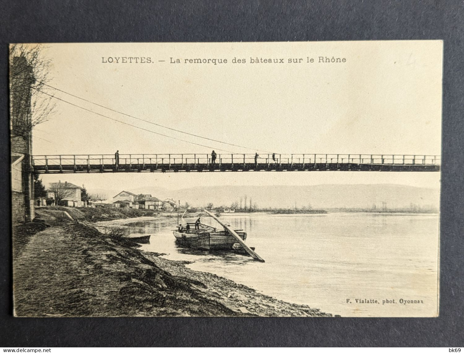 Loyettes La Remorque Des Bateaux Sur Le Rhône - Unclassified
