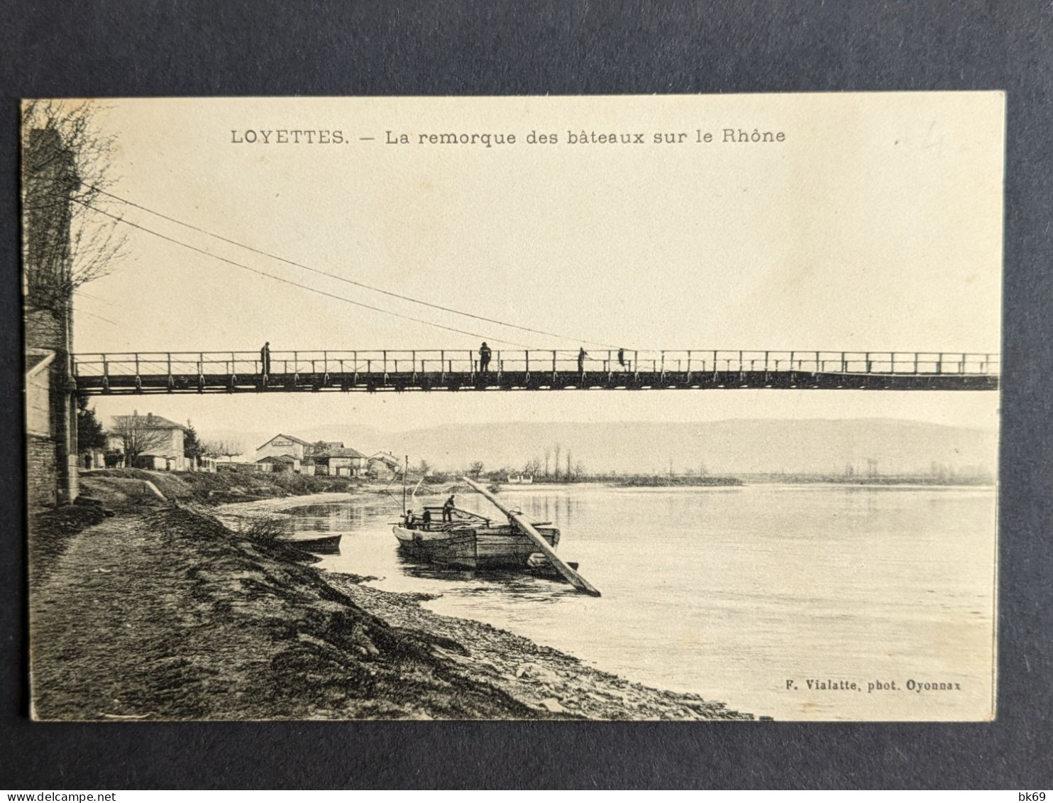 Loyettes La Remorque Des Bateaux Sur Le Rhône - Ohne Zuordnung