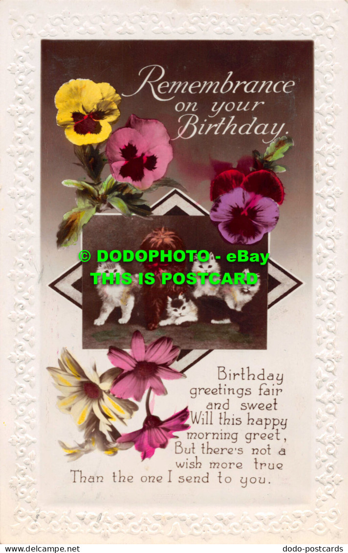 R548217 Remembrance On Your Birthday. Birthday Greetings Fair And Sweet. Philco - Wereld