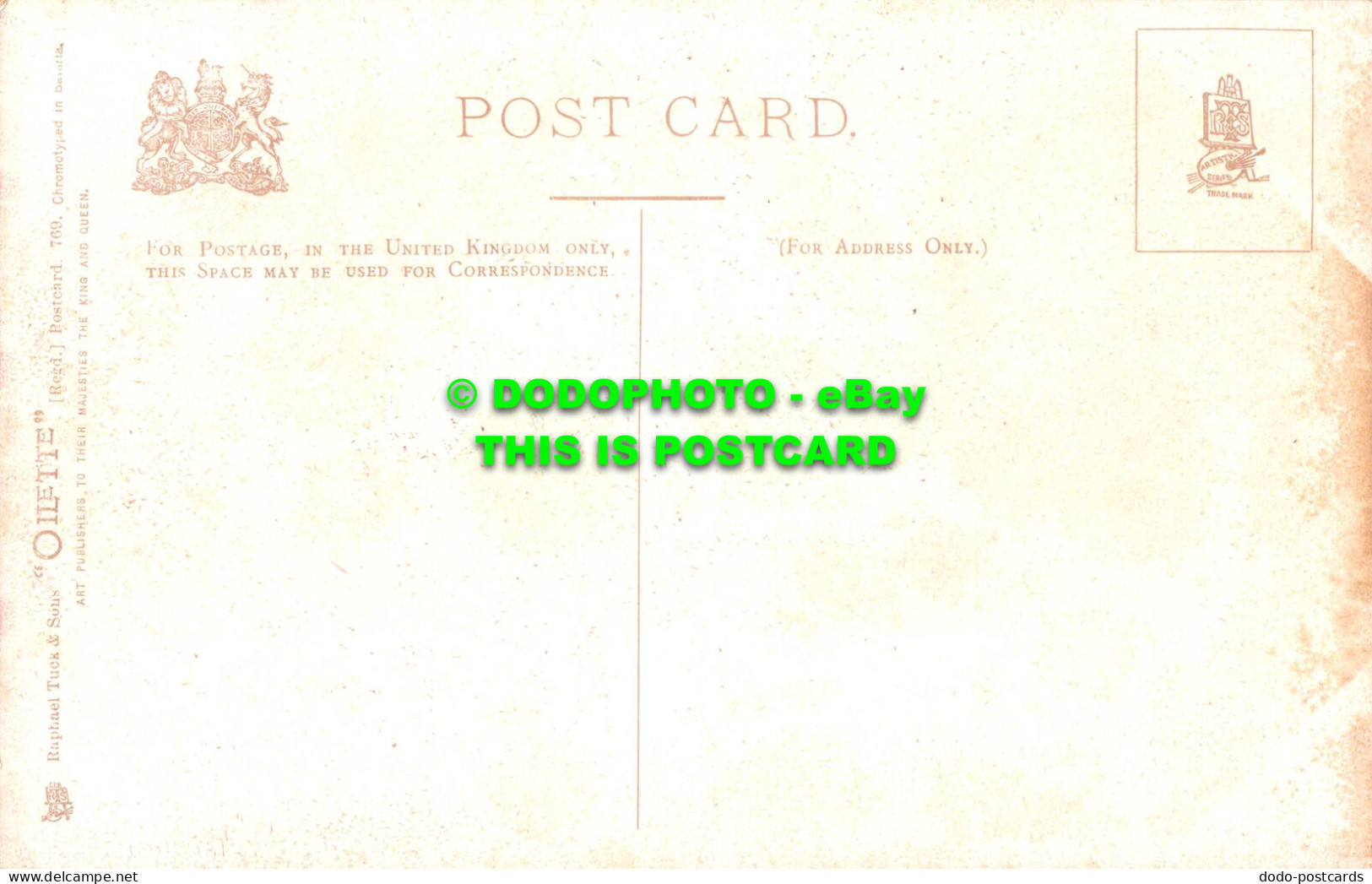 R548554 Cheapside. Tuck. Oilette. Postcard 769 - Wereld