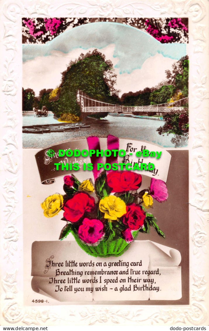 R548223 Sincere Wishes For Your Birthday. Three Little Words On A Greeting Card. - World