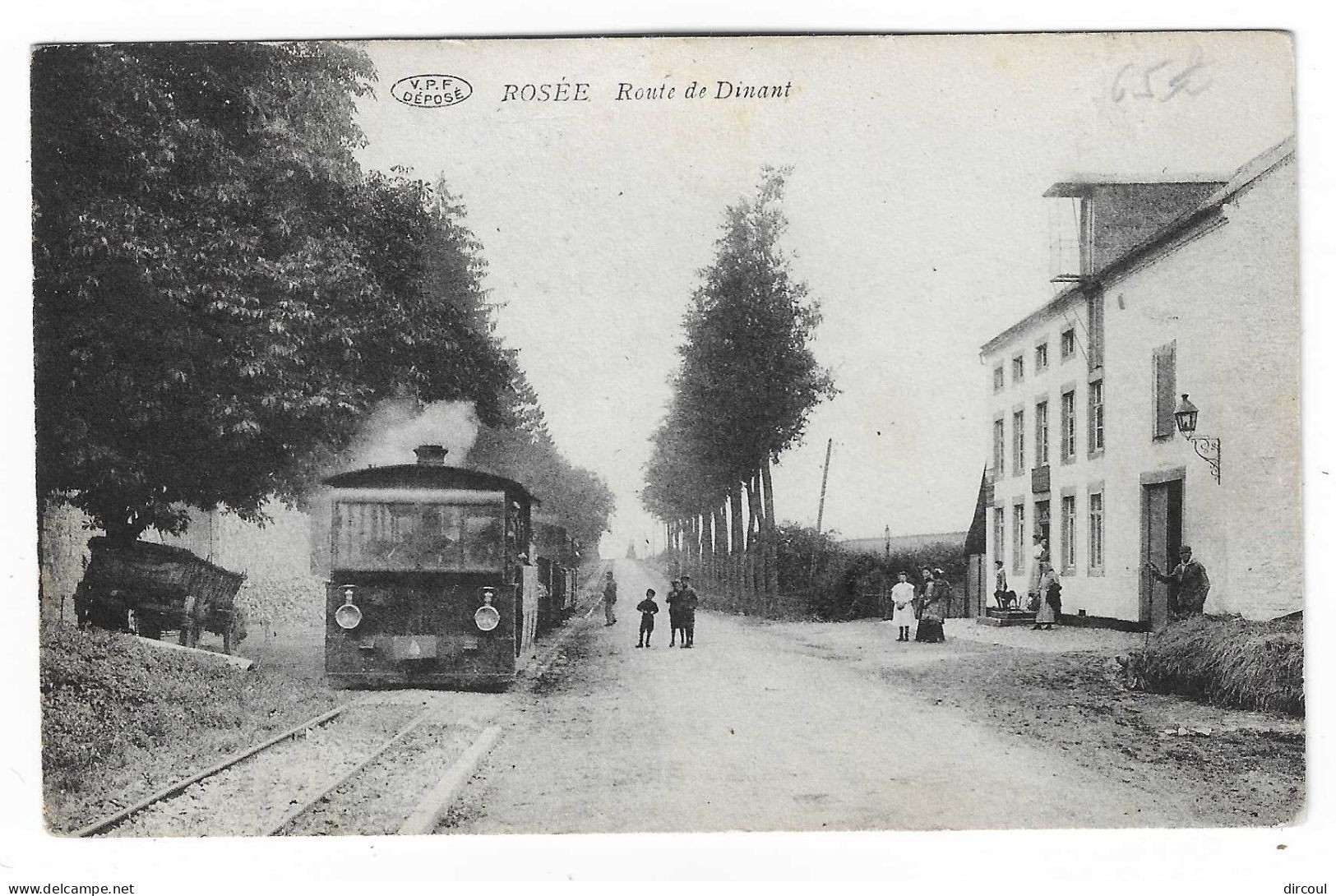 56290   Rosee  Route  De  Dinant   Tram  Vapeur - Florennes